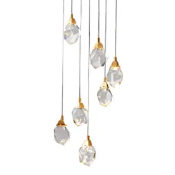 Подвесной светильник Delight Collection Crystal rock MD-020B-7 gold