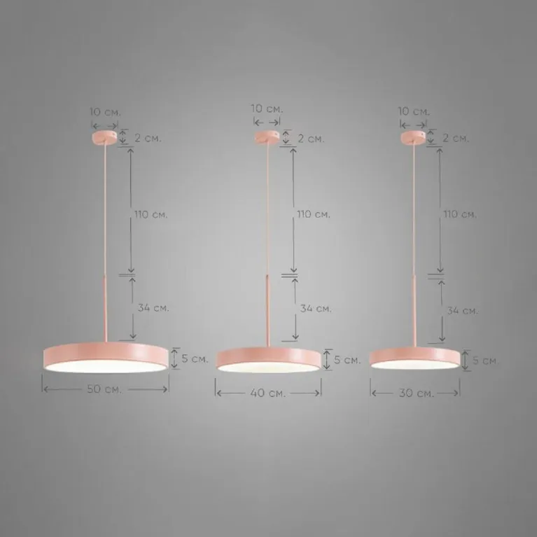 Подвесной светодиодный светильник Imperium Loft Turna One D50 Pink 183495-26