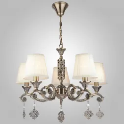 Подвесная люстра Eurosvet 60042/5 античная бронза