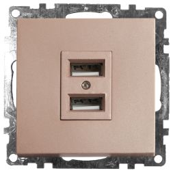 Розетка USB 2-местная Stekker Катрин 39602