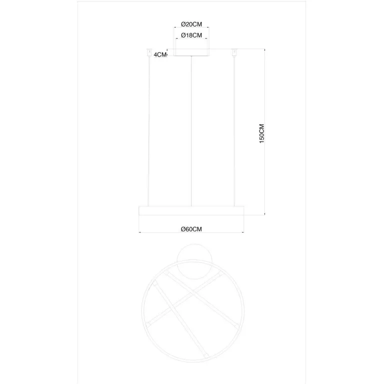 Подвесной светодиодный светильник Arte Lamp Ricco A1874SP-32BK