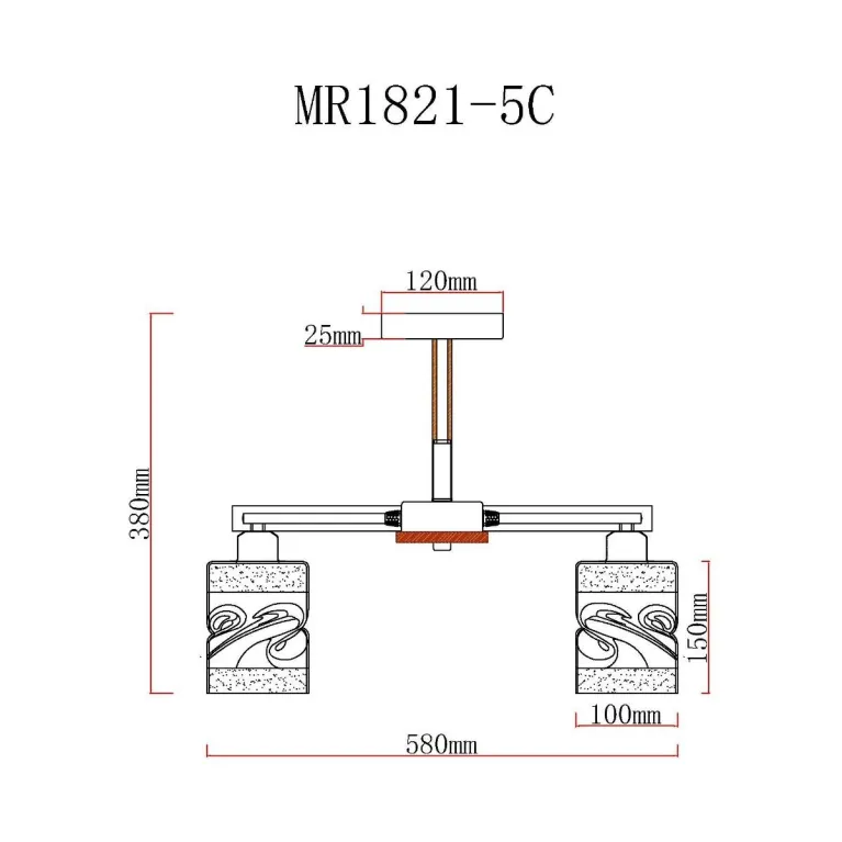 Потолочная люстра MyFar Olivia MR1821-5C