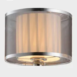 Абажур Newport 1601/T двойной серебристый