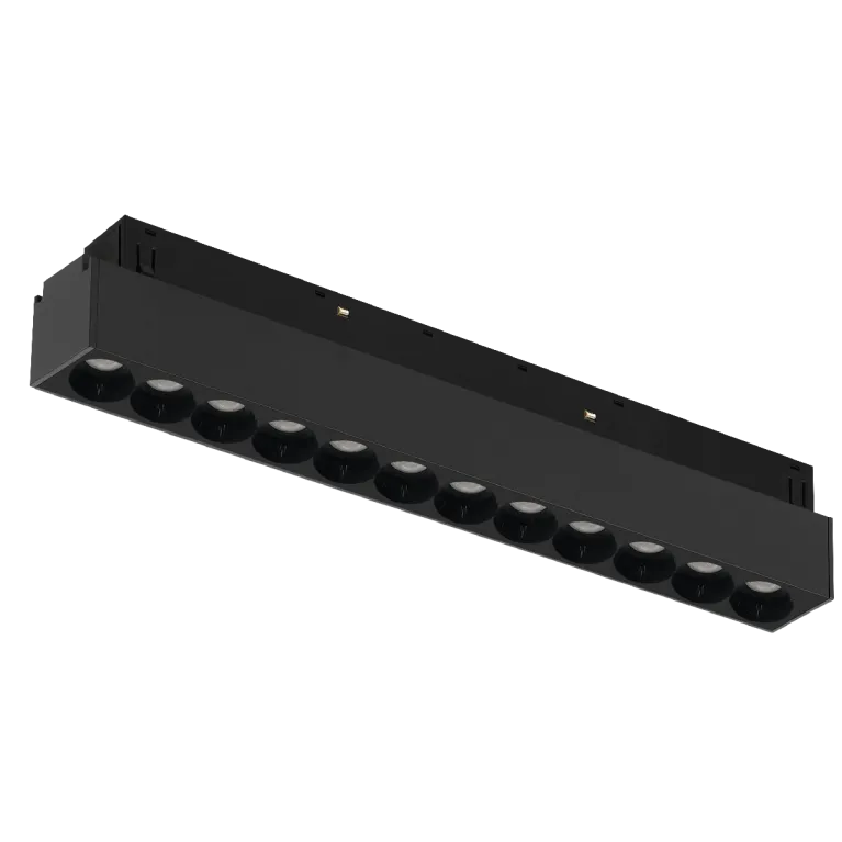 Трековый магнитный светильник iLedex Vision 4822-002-L235-12W-38DG-4000K-BK