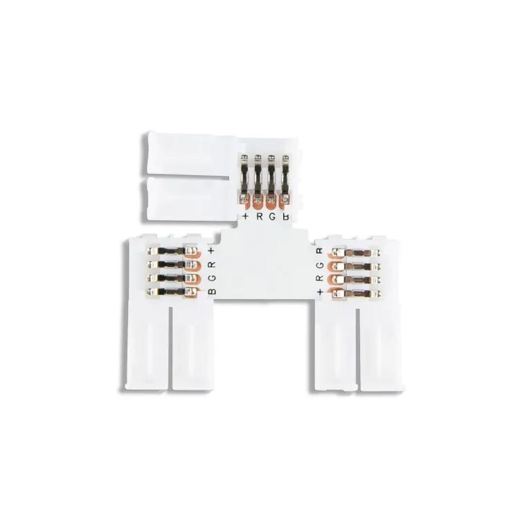 Соединитель T для светодиодной ленты Ambrella Light Illumination 5050 12/24V (4 конт.) (5шт) GS7001