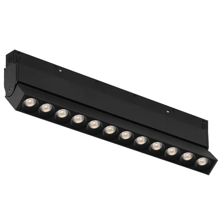 Трековый магнитный светильник iLedex Vision 4822-003-L236-12W-38DG-3000K-BK
