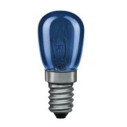 Лампа накаливания миниатюрная TV Paulmann Е14 15W синяя 81010