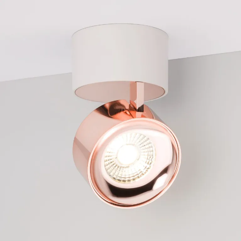 Накладной спот Arlight SP-PLURIO-SURFACE-R77-9W Day4000 (WH-COP, 36 deg, 230V) 040400
