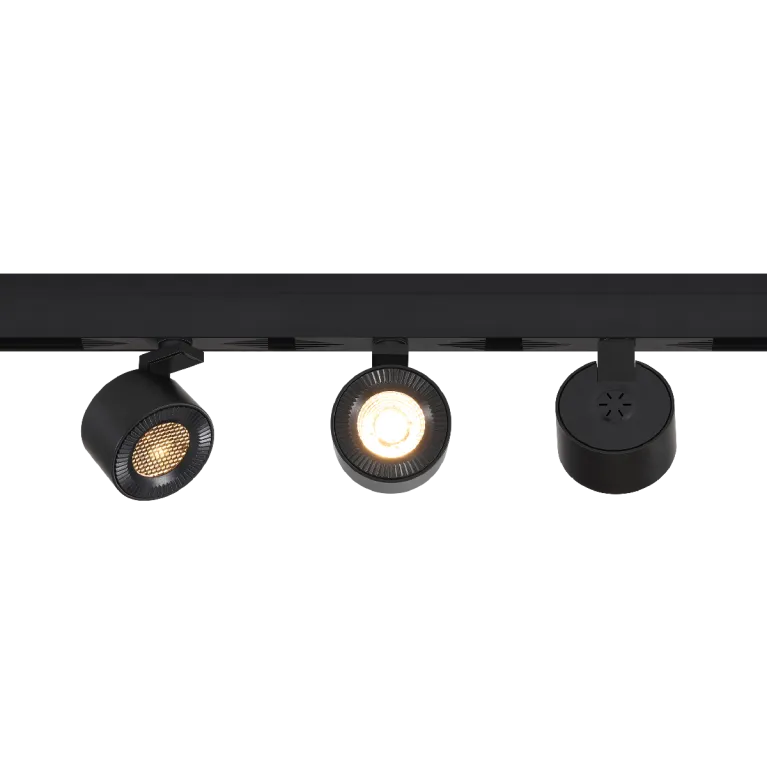Трековый магнитный светильник iLedex Vision 4822-010-D82-12W-38DG-3000K BK (WALL WASHER)