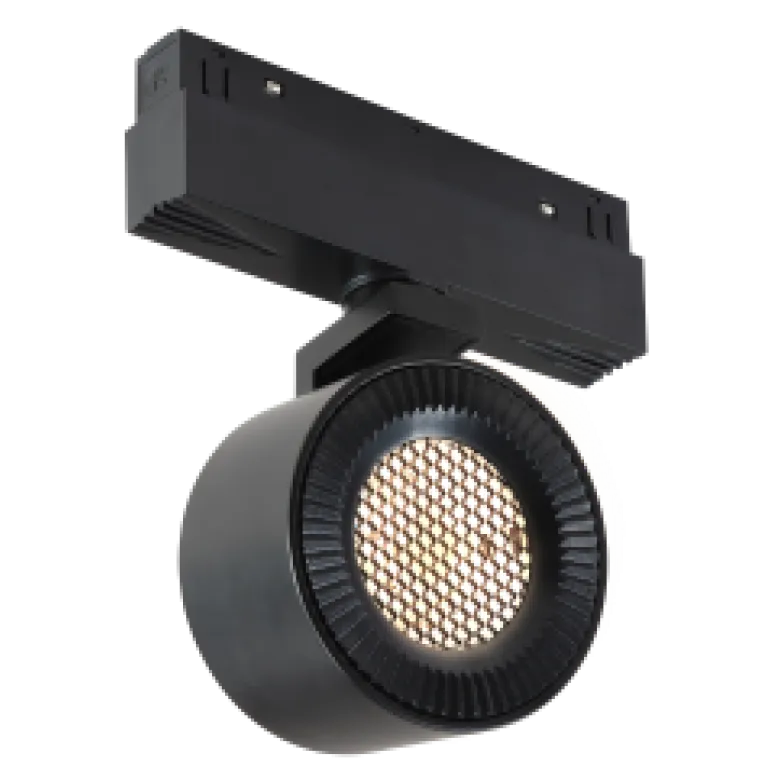 Трековый магнитный светильник iLedex Vision 4822-010-D82-12W-38DG-4000K BK (WALL WASHER)