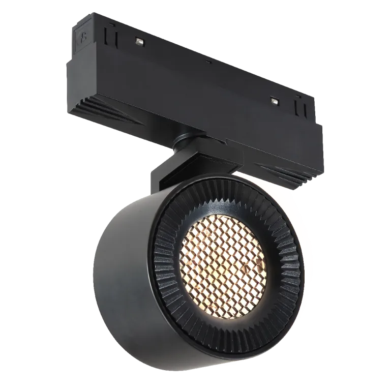 Трековый магнитный светильник iLedex Vision 4822-010-D82-12W-38DG-4000K BK (WALL WASHER)