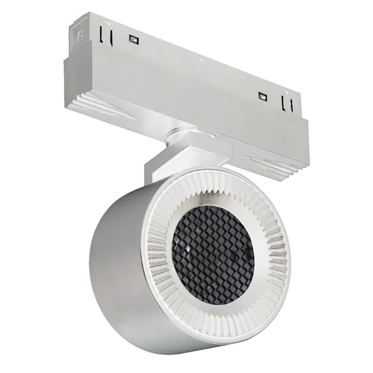 Трековый магнитный светильник iLedex Vision 4822-010-D82-12W-38DG-4000K WH (WALL WASHER)