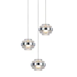 Подвесной светильник Delight Collection MD22030002 MD22030002-3A chrome/clear