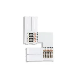 Соединитель угловой L для светодиодной ленты Ambrella Light 5050 12/24V (6 конт.) GS6801 (10шт)