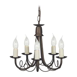 Подвесная люстра Elstead Lighting Minster MN5-BLK-GOLD