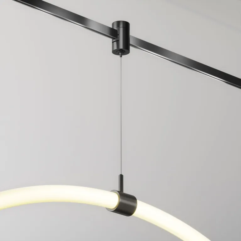 Коннектор с тросовым подвесом для магнитного шинопровода Maytoni Technical Tau Flarity TRA154SW-1B