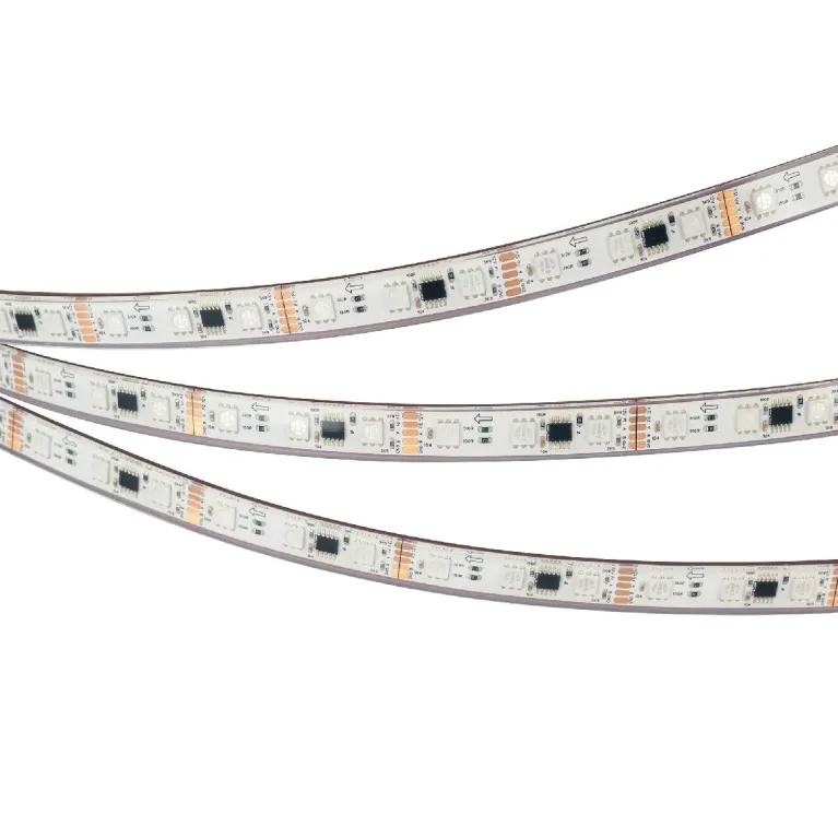 Светодиодная герметичная лента Arlight DMX-PFS-B60-12mm 12V RGB-PX3 (14 W/m, IP68, 5060, 5m) 039175