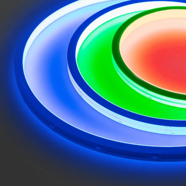 Светодиодная герметичная лента Arlight MOONLIGHT-TOP-B84-13x12mm 24V RGB (12 W/m, IP67, 5m, wire x2)