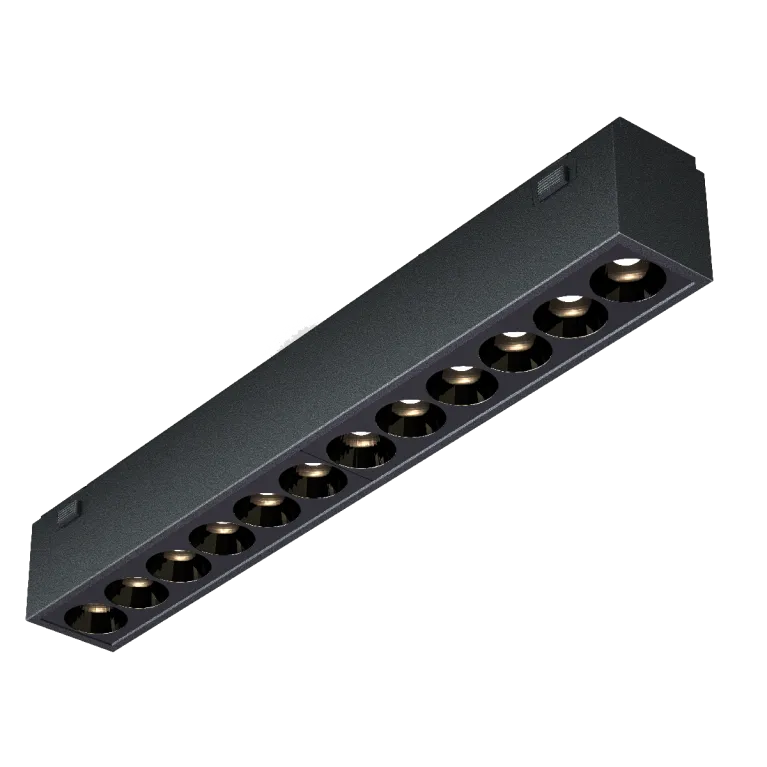 Трековый магнитный светильник iLedex Vision 4825-039-L197-12W-36DG-4000K-BK