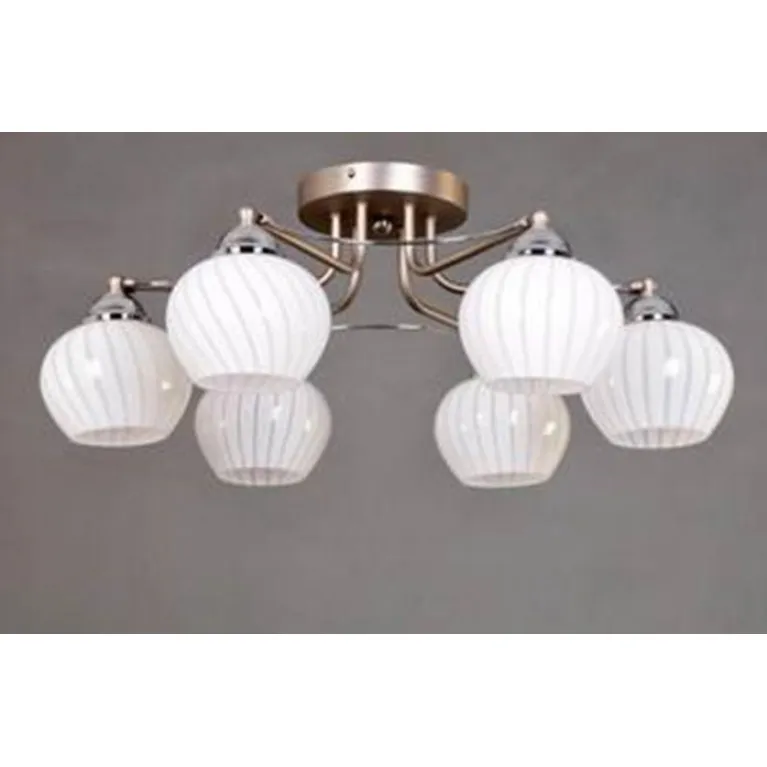 Потолочная люстра Elvan LU-37850/6-E14-Si+Wh