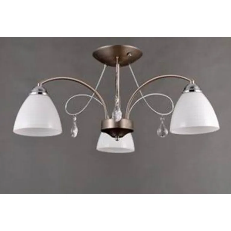 Потолочная люстра Elvan LU-38381/3-E14-Si+Wh