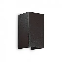 Уличный настенный светодиодный светильник Ideal Lux Apollo Ap2 Square Nero