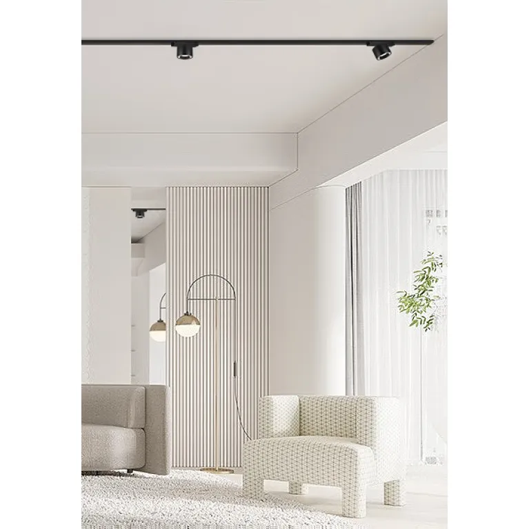 Трековый магнитный светильник iLedex Vision 4825-049-D74-10W-60DG-3000K-BK