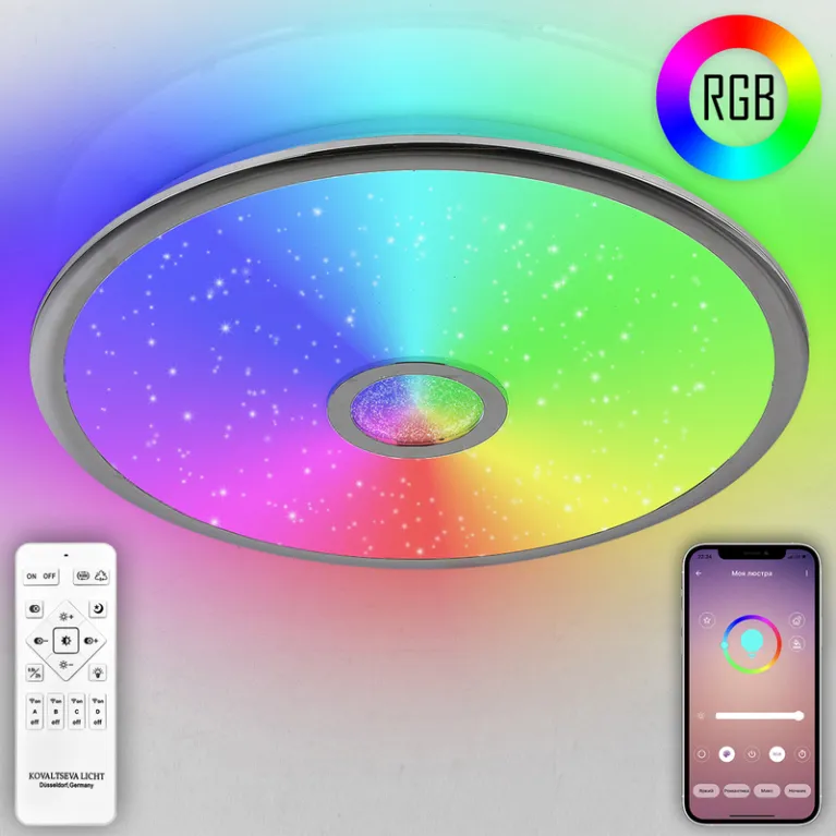 Потолочная люстра Natali Kovaltseva Colorful RGB INNOVATION STYLE 83118