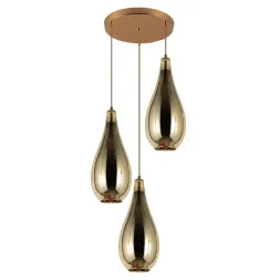 Каскадная люстра Lumina Deco Lauris LDP 6843-3 GD