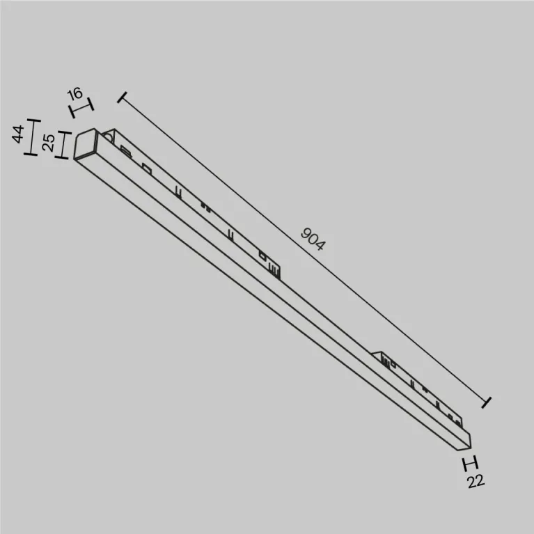 Трековый магнитный светильник Maytoni Basis TR030-4-30WTW-DSZ-W