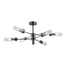 Люстра на штанге iLamp Evolution 15609-6 AN+CL