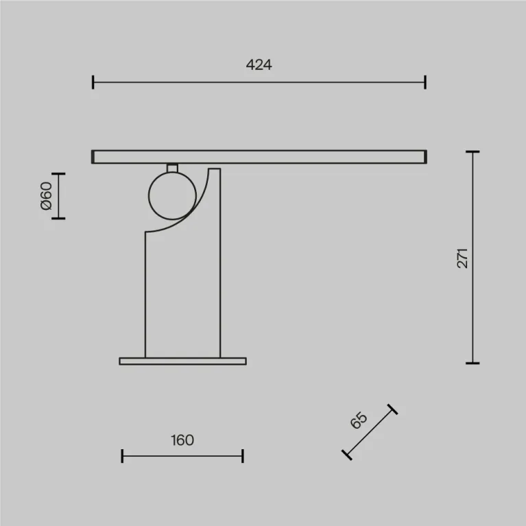 Настольная лампа Maytoni Monumento MOD467TL-L9B3K