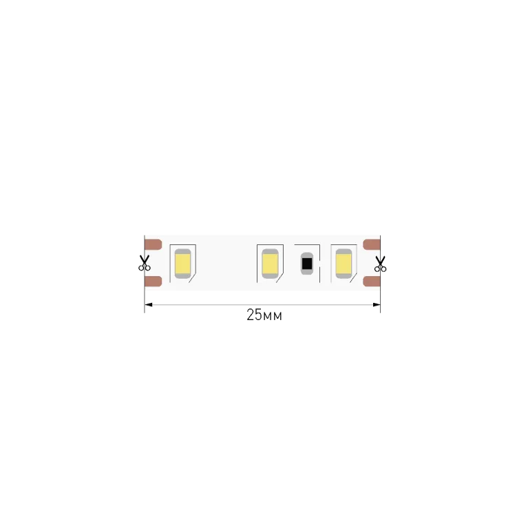 Светодиодная лента SWG Standard 12В 2835 9,6Вт/м 4000K 5м IP20 SWG-EC2120-12-9.6-NW 026464