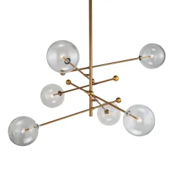 Люстра на штанге Delight Collection Globe Mobile KG0835P-6 brass