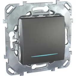 Переключатель одноклавишный с подсветкой Schneider Electric Unica MGU5.203.12NZD