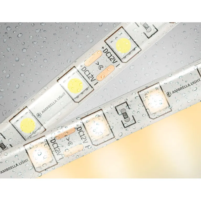 Светодиодная лента Ambrella Light LED Strip 12В 5050 14,4Вт/м 3000K 5м IP65 GS2101