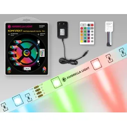 Светодиодная лента Ambrella Light LED Strip 12В 5050 7,2Вт/м RGB 5м IP20 GS2401
