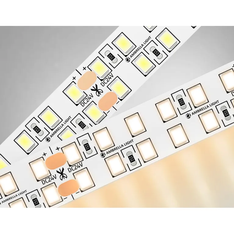 Светодиодная лента двухрядная Ambrella Light LED Strip 24В 2835 24Вт/м 3000K 5м IP20 GS3701