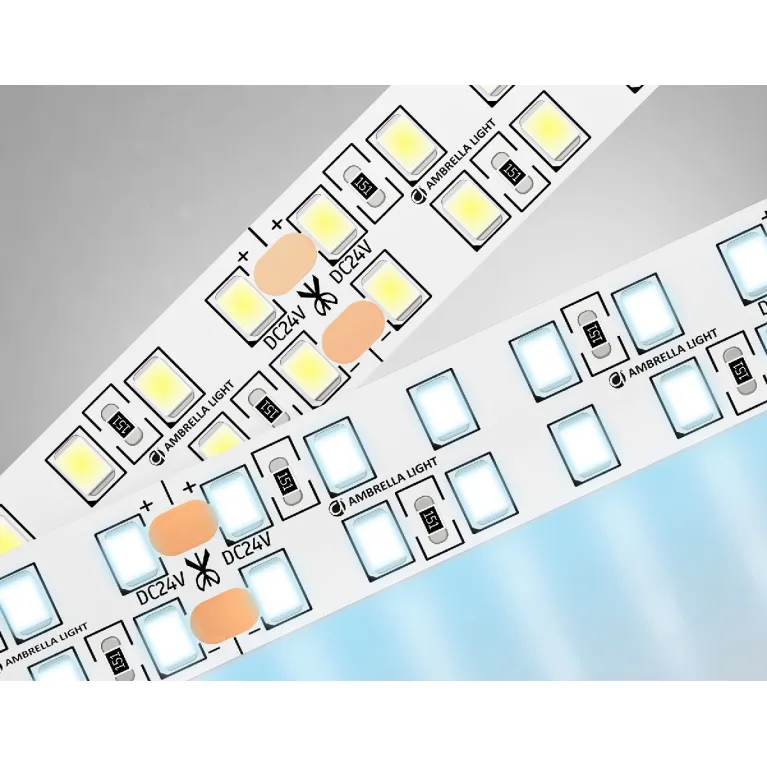 Светодиодная лента двухрядная Ambrella Light LED Strip 24В 2835 24Вт/м 6500K 5м IP20 GS3703
