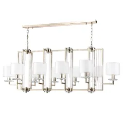 Подвесная люстра Crystal Lux Nicolas SP10 L1300 Gold/White