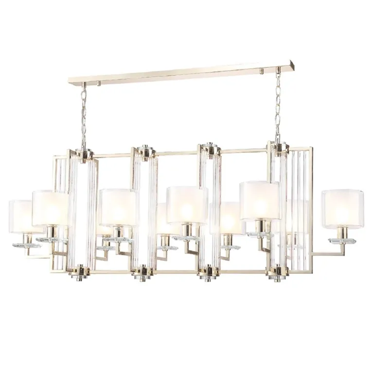 Подвесная люстра Crystal Lux Nicolas SP10 L1300 Gold/White