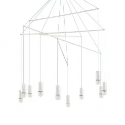 Подвесная люстра Ideal Lux Pop SP10 Bianco