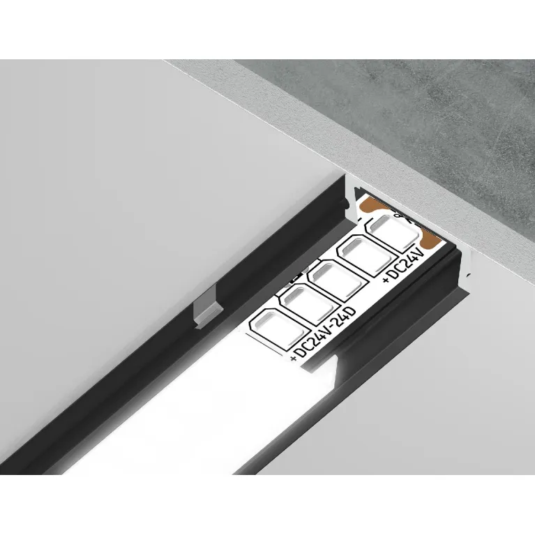 Алюминиевый накладной профиль Ambrella Light Alum Profile GP1700BK