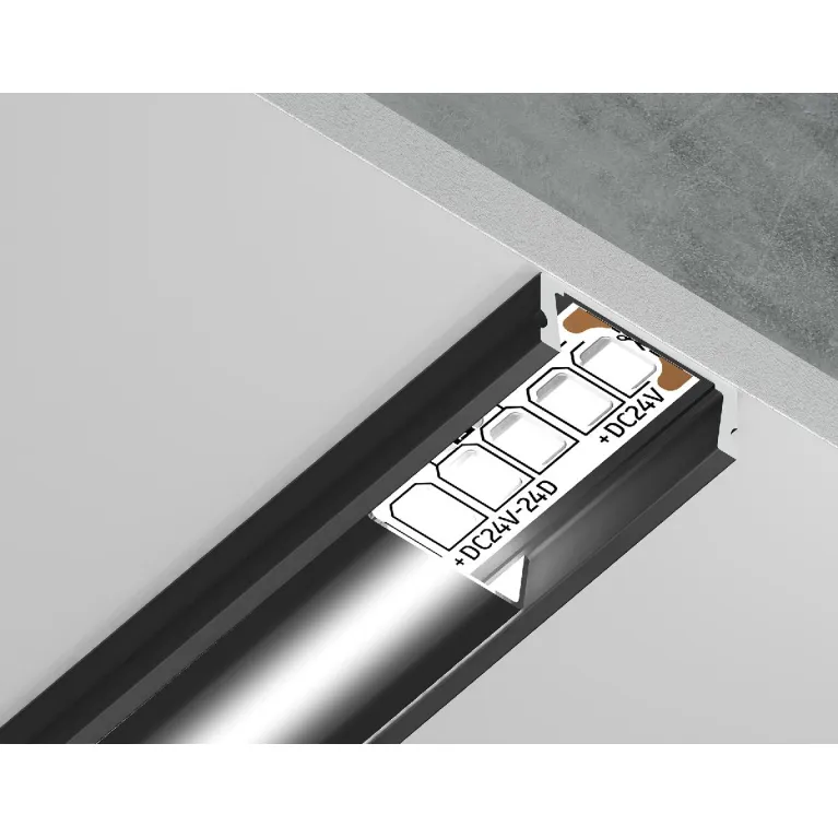 Алюминиевый накладной профиль Ambrella Light Alum Profile GP1700BK/BK