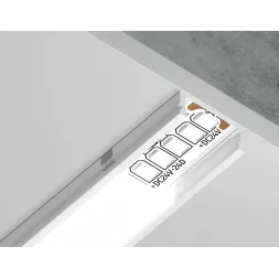 Алюминиевый накладной профиль Ambrella Light Alum Profile GP1700WH