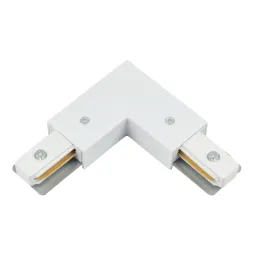 Коннектор угловой с вводом питания для однофазного шинопровода Myfar Accessories MT0101-CLP-W