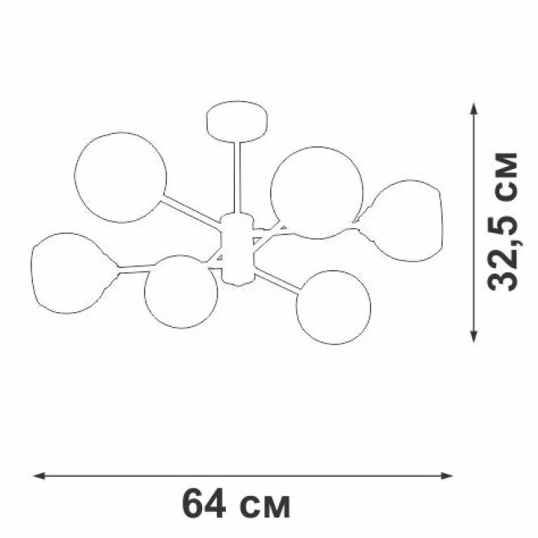 Потолочная люстра Vitaluce V39930-13/6PL