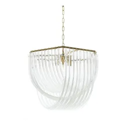 Подвесная люстра Lumina Deco Weddini LDP 6001-500 GD+CL