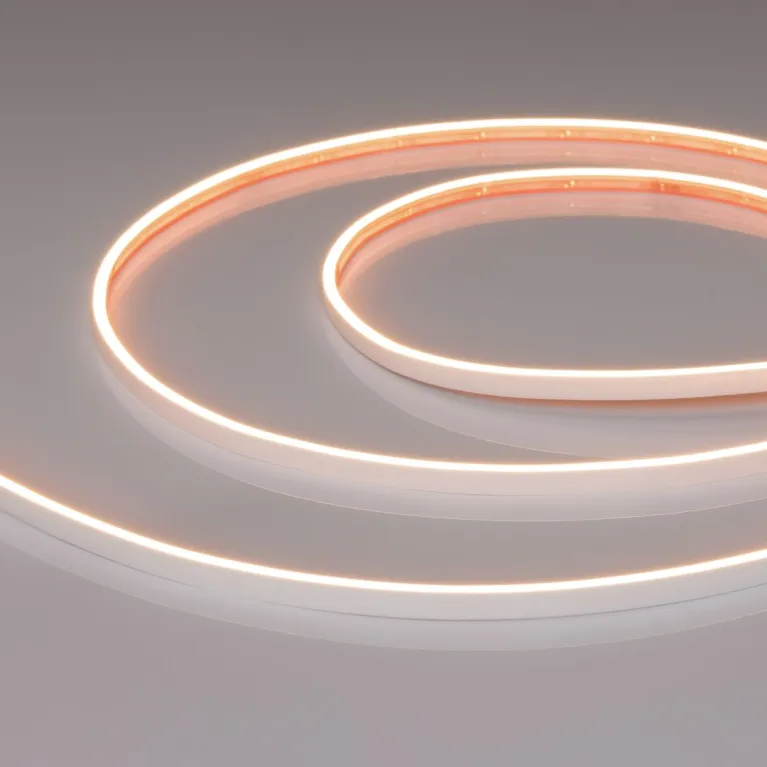 Светодиодная лента герметичная Arlight VELA-M240-2.5x6mm 24V Warm3000 (5 W/m, IP65, 5m) 053268