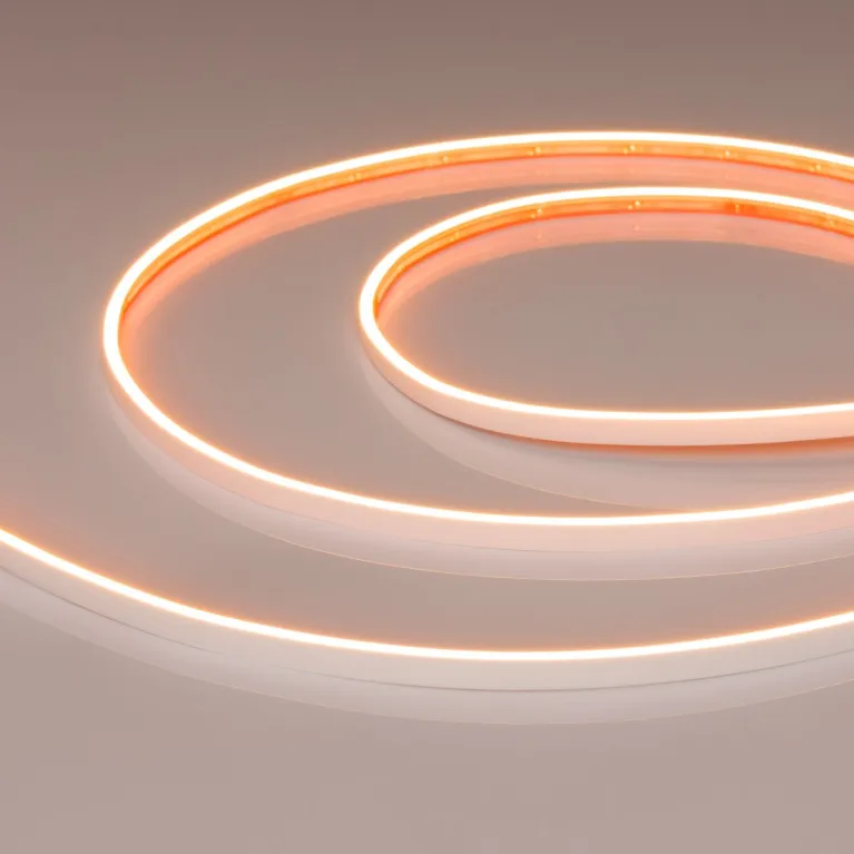 Светодиодная лента герметичная Arlight VELA-M240-2.5x6mm 24V Warm2400 (5 W/m, IP65, 5m) 053270